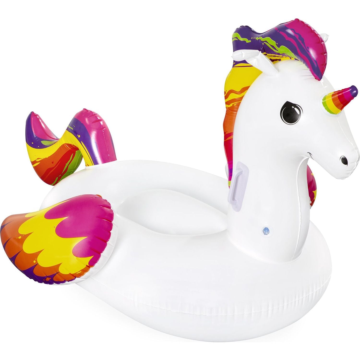BESTWAY - Unicorno gonfiabile Fantasy Cavalcabile per bambini 163x110x95,5 cm